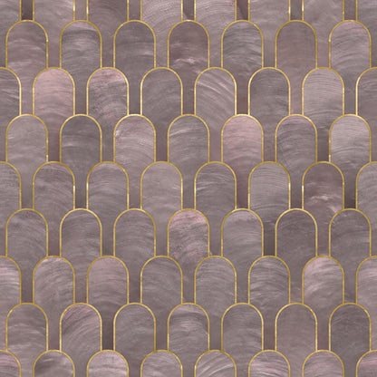 Nizwa Wallpaper - Amethyst Black Gold