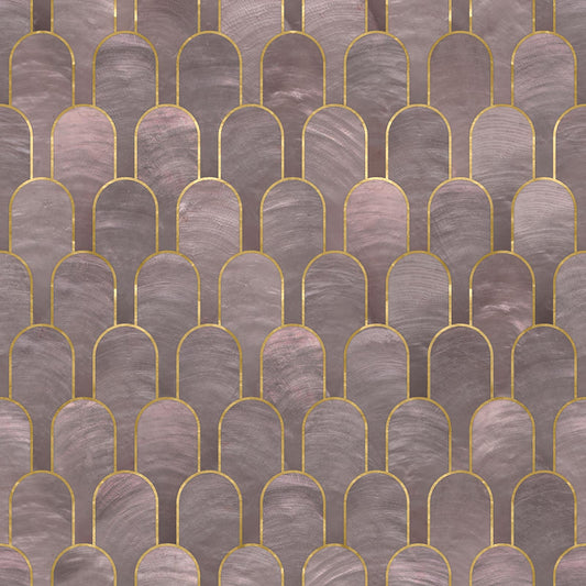 Nizwa Wallpaper - Amethyst Black Gold