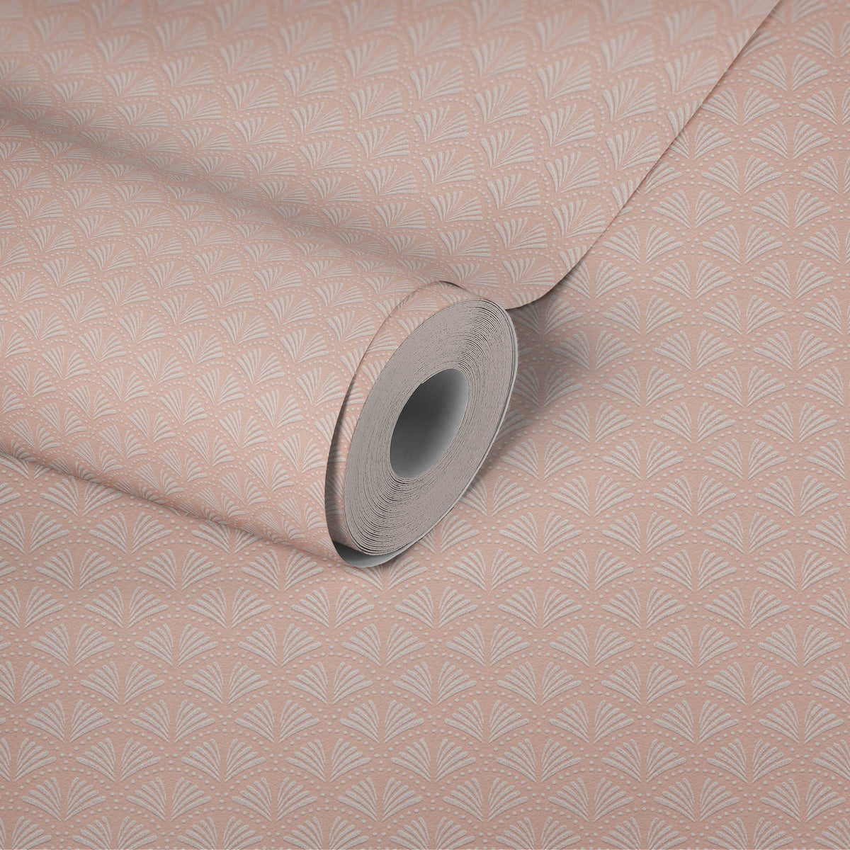 Tiny Wings - Art Deco Wallpaper  - Pale Pink
