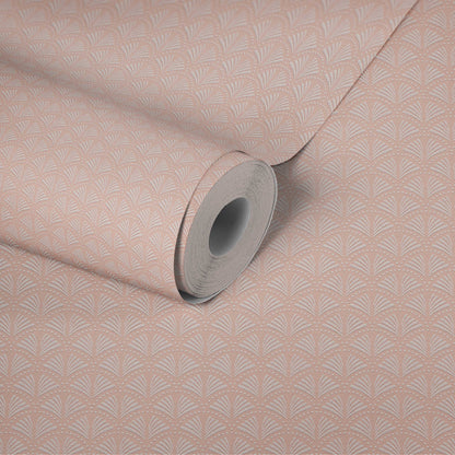 Tiny Wings - Art Deco Wallpaper  - Pale Pink