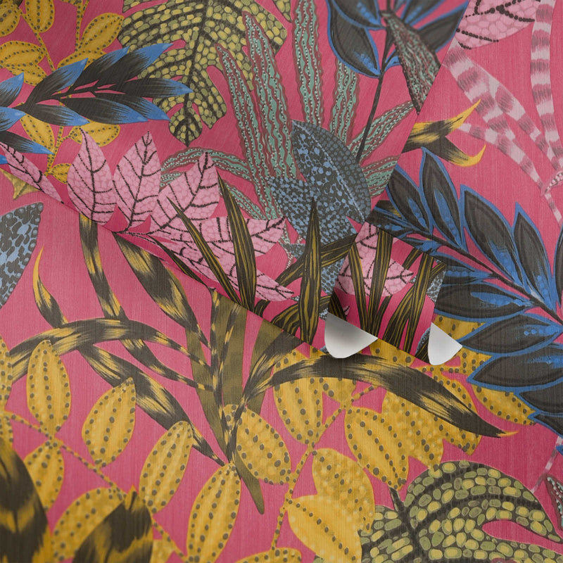 Sample Capetown Jungle Wallpaper - Pink