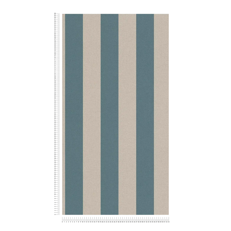 Bold Bands - Stripe Wallpaper - Blue