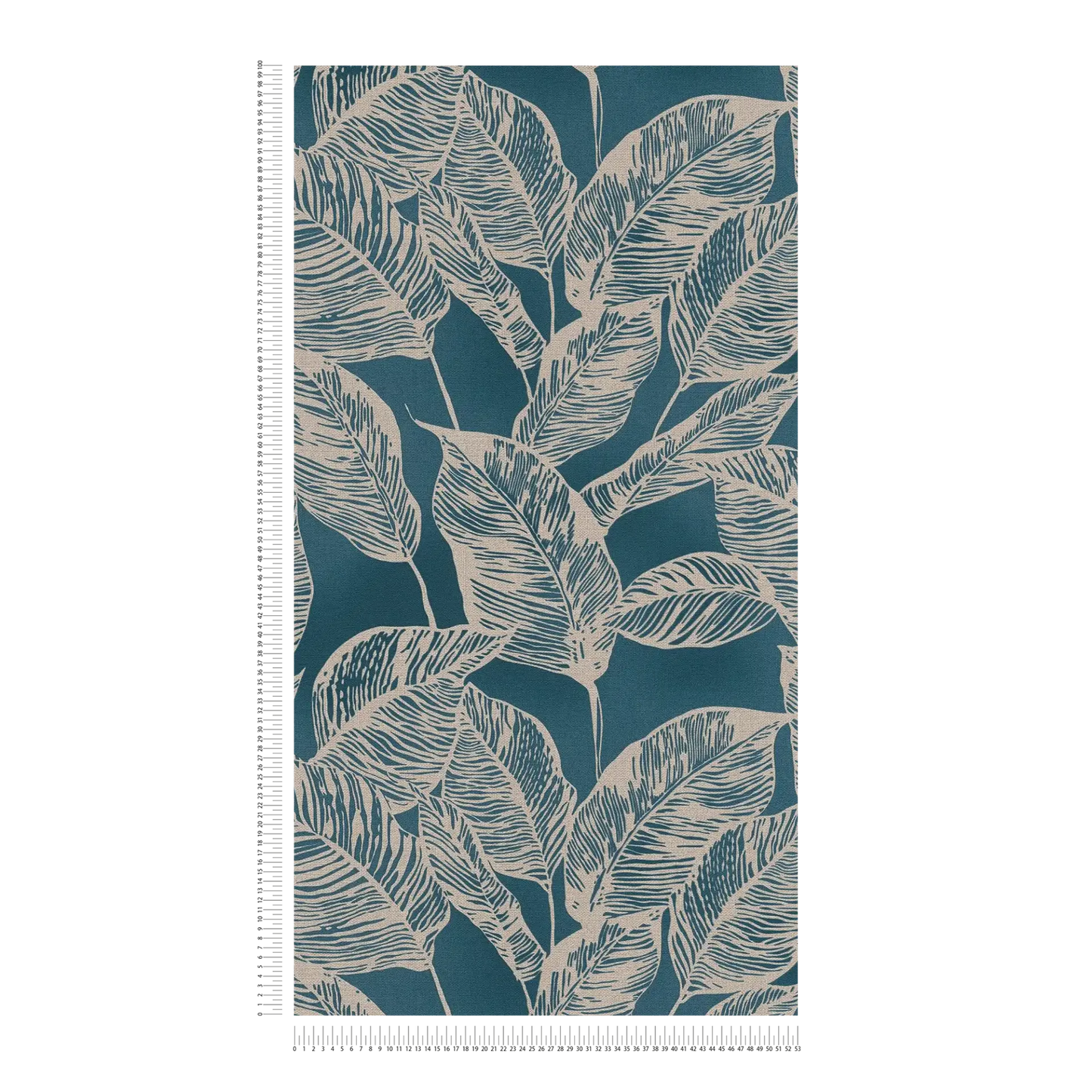 Banana Grove - Leaf Wallpaper - Blue