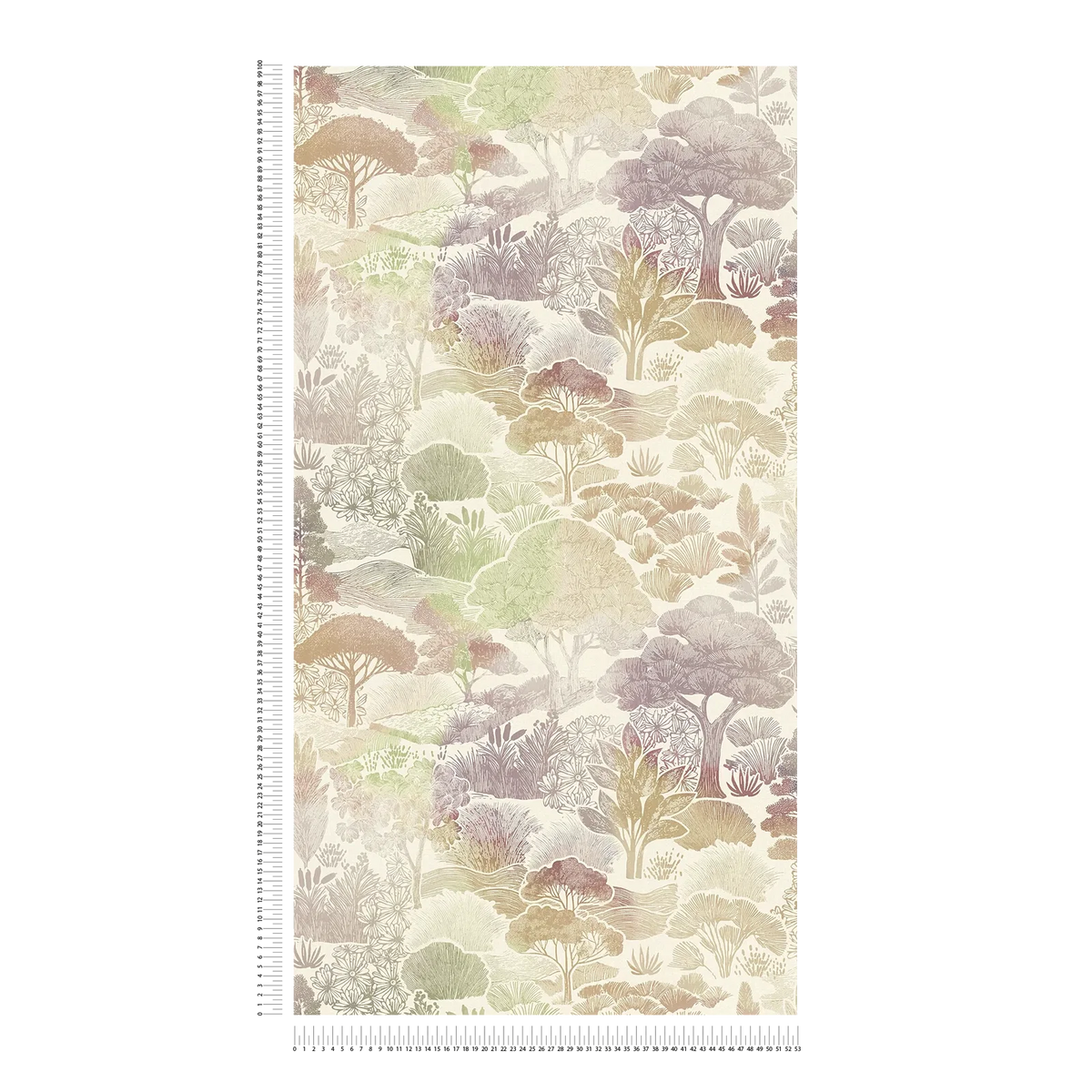 Arbor Woodland Toile Vinyl Wallpaper – Green