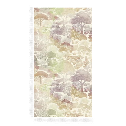 Arbor Woodland Toile Vinyl Wallpaper – Green