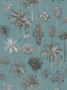 Riviera Palm Tree Wallpaper – Blue