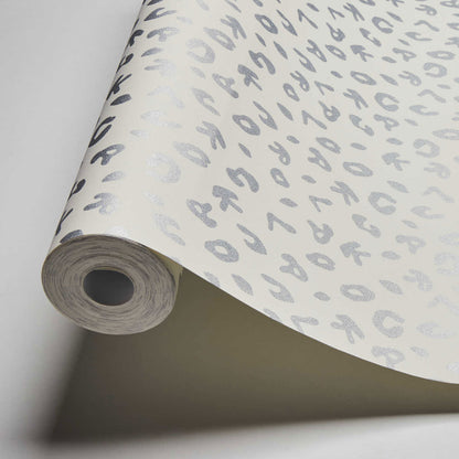 Leopard Alphabet Wallpaper - Cream - Discontinuing