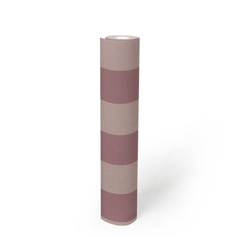 Bold Bands - Stripe Wallpaper - Purple