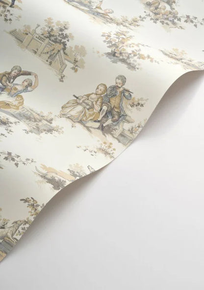 Gavotte Wallpaper - Beige