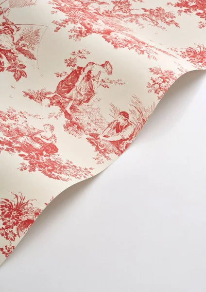 Sample - Scène d'été Wallpaper - Rouge Grenat