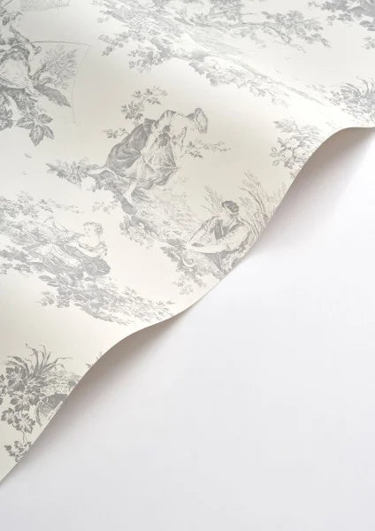 Scène d'été Wallpaper - Gris Perle