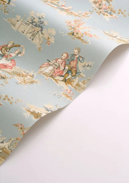 Sample - Gavotte Wallpaper - Blue