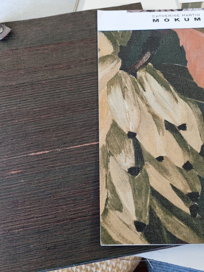 Pure Silk Wallpaper - Apricot Swirl