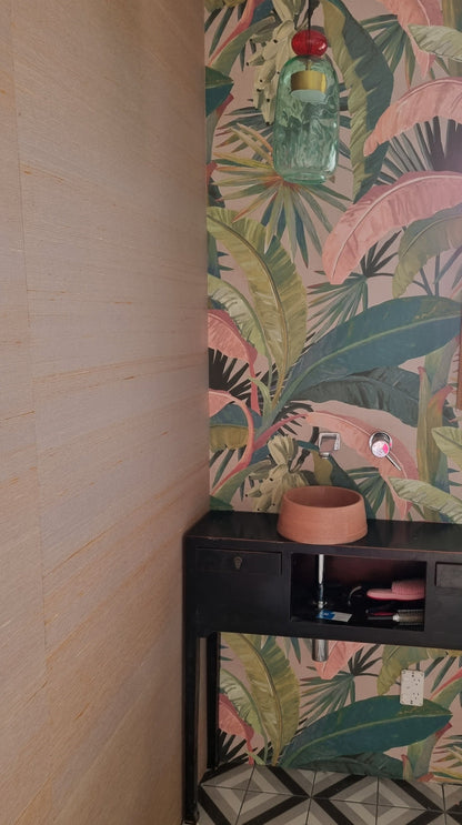 Pure Silk Wallpaper - Apricot Swirl