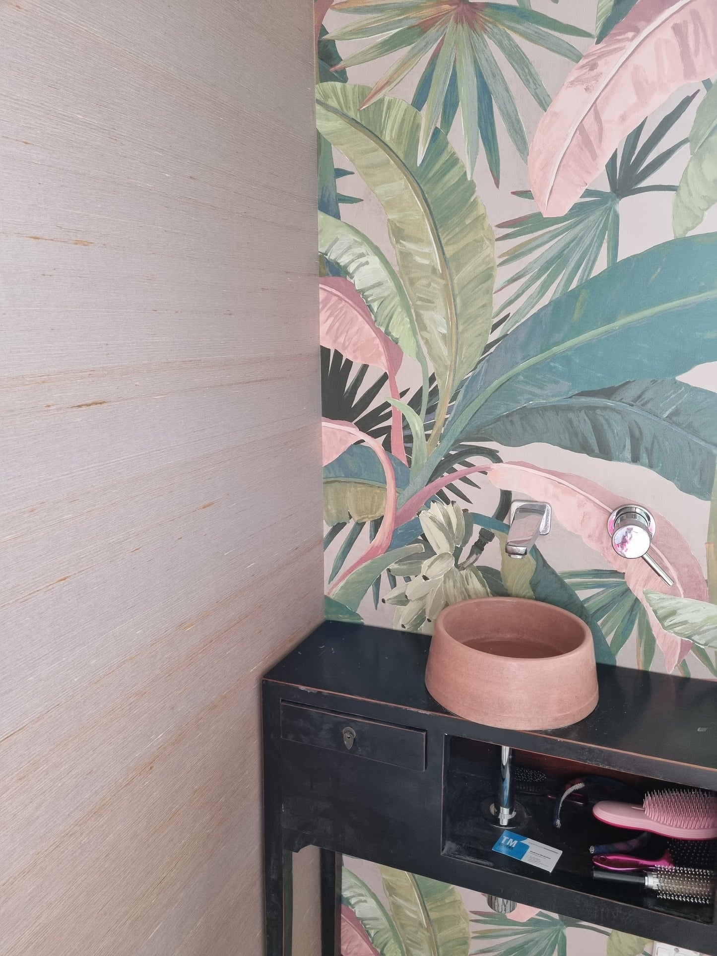Pure Silk Wallpaper - Apricot Swirl