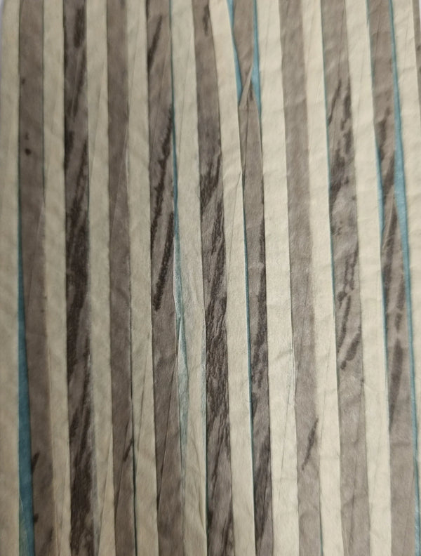 Sample - Zebra Paper Art Wallpaper - Greyish Blue