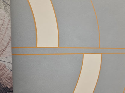 Arch Deco Wallpaper - Half Robyn Blue