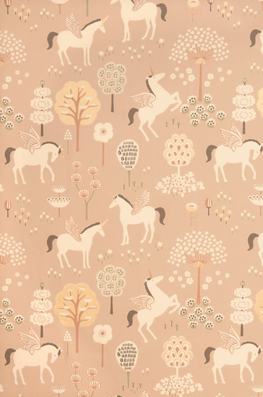 True Unicorns Wallpaper - Old Pink