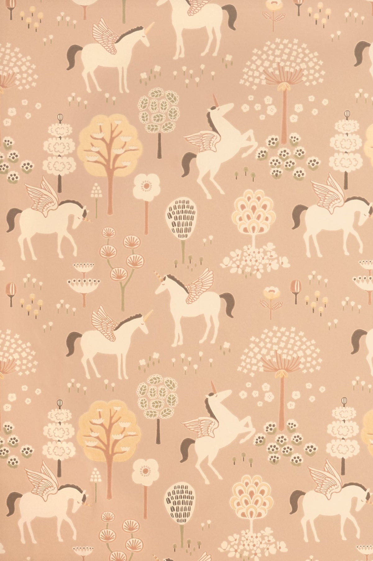 Sample - True Unicorns Wallpaper - Old Pink