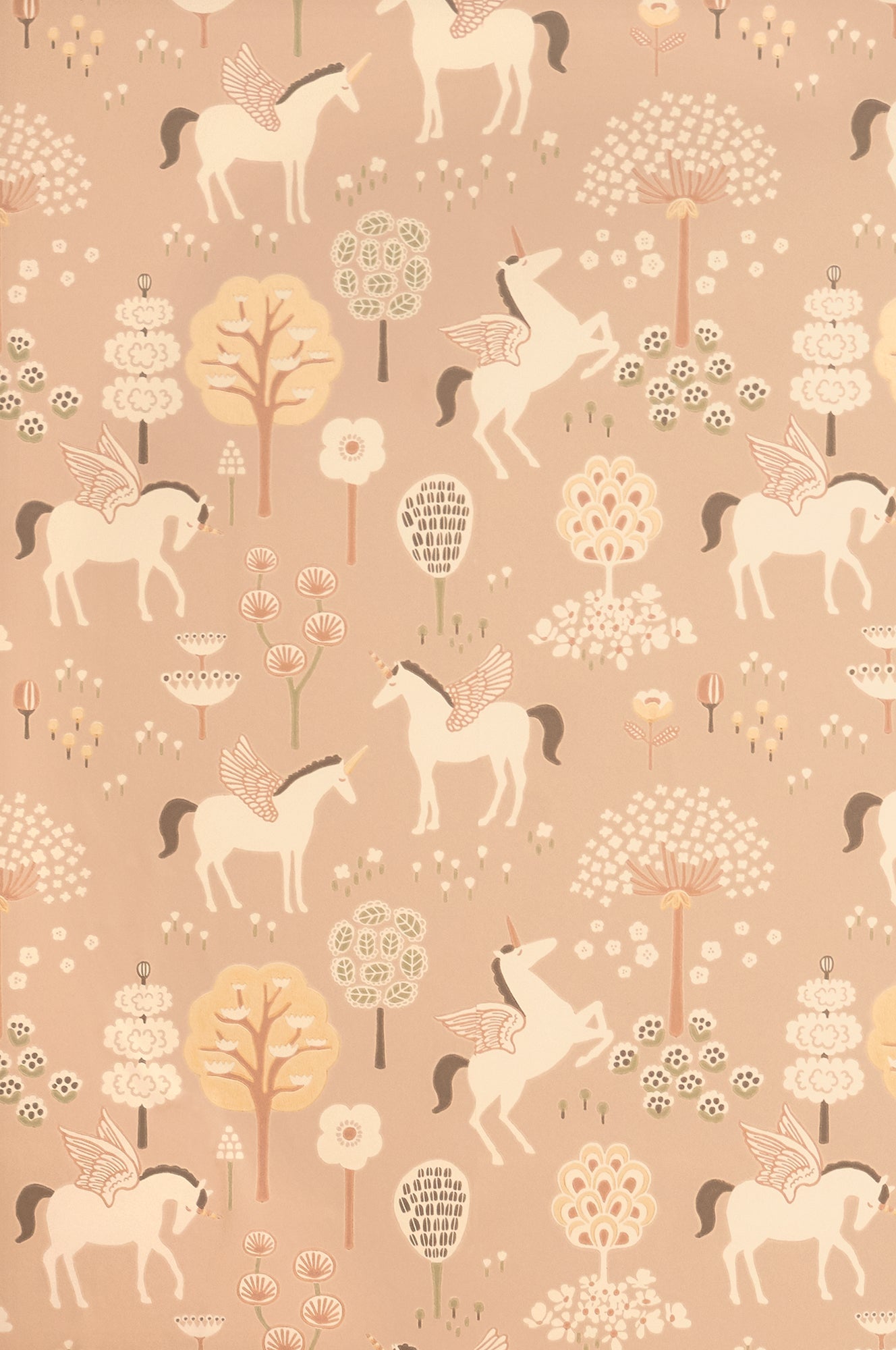 Sample - True Unicorns Wallpaper - Old Pink