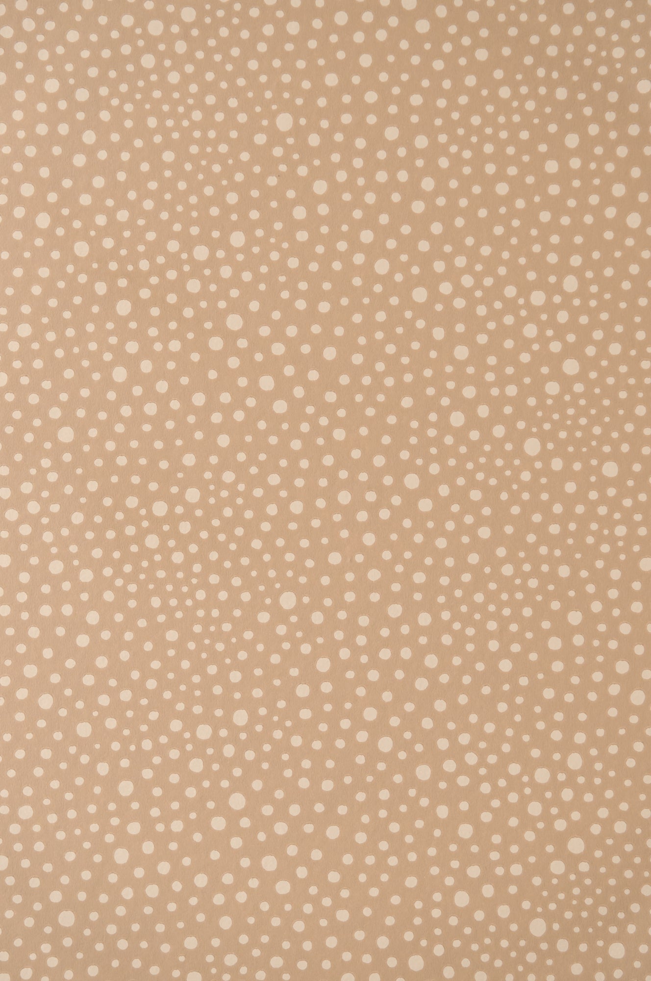 Dots Wallpaper - Teddy Brown