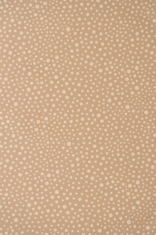 Dots Wallpaper - Teddy Brown