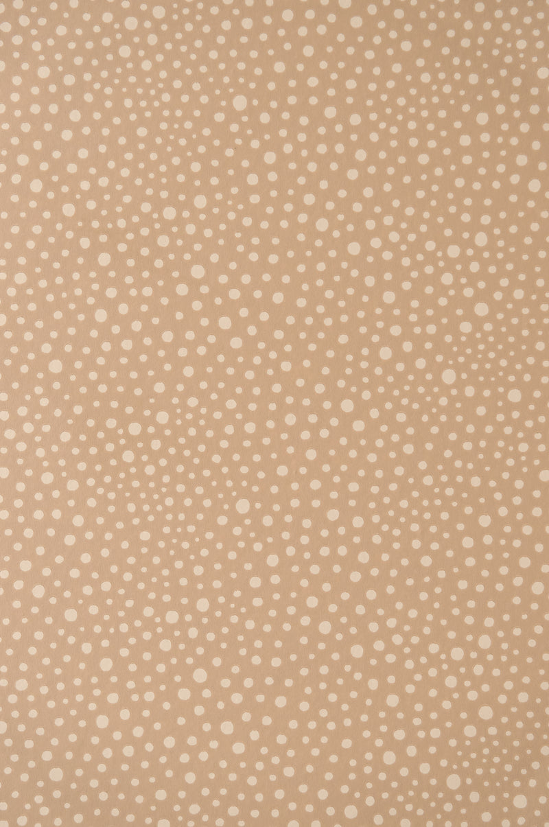 Dots Wallpaper - Teddy Brown