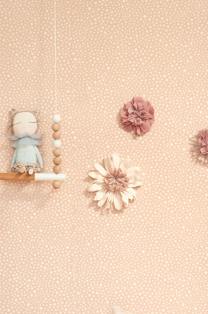 Dots Wallpaper - Soft Pink