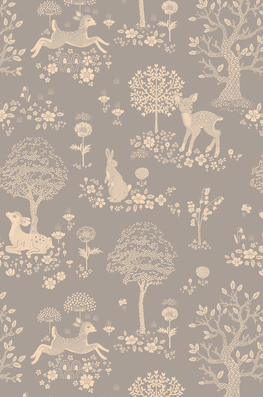 Summer Fields Wallpaper - Dusty Blue