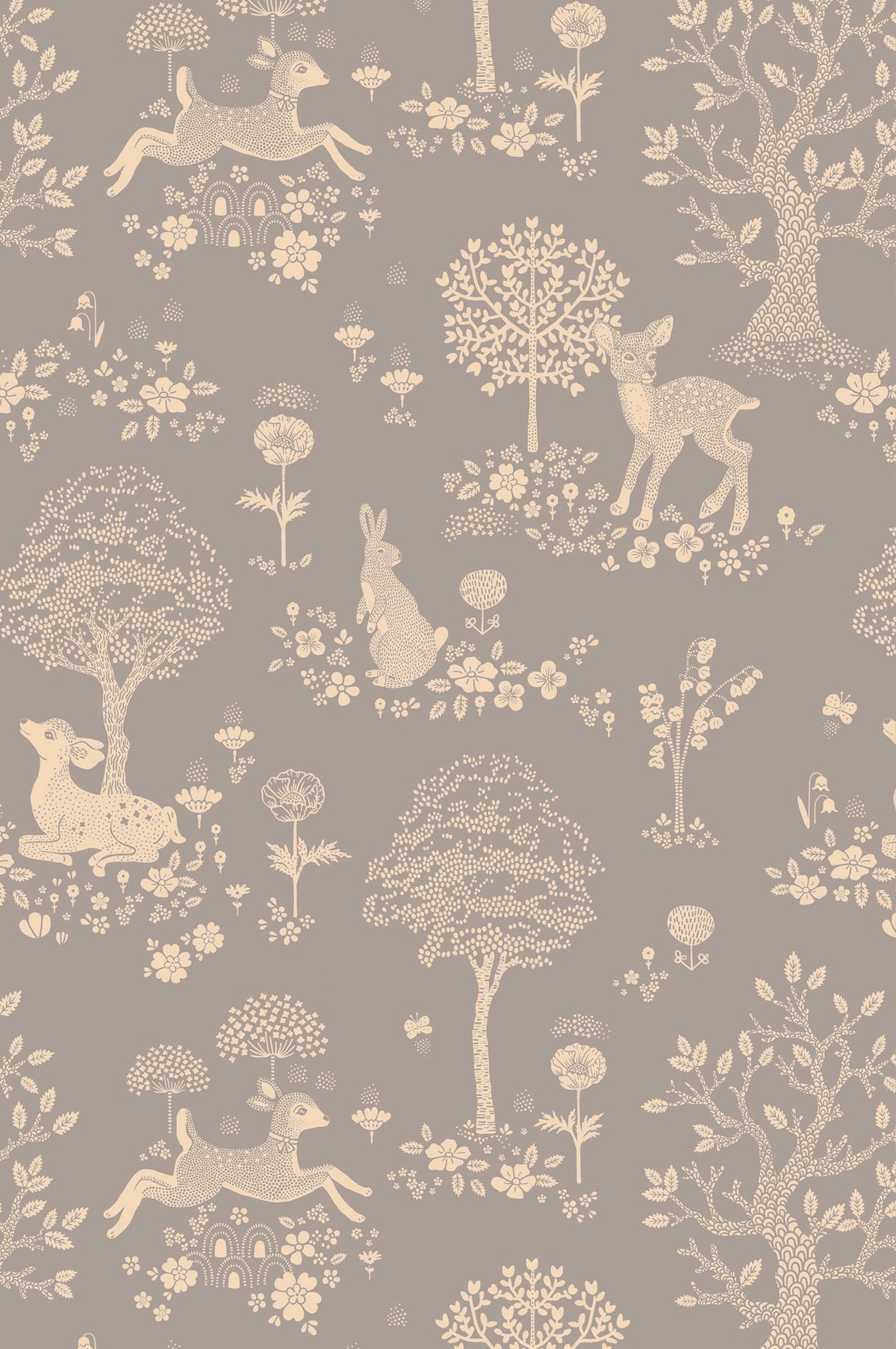 Sample - Summer Fields Wallpaper - Dusty Blue