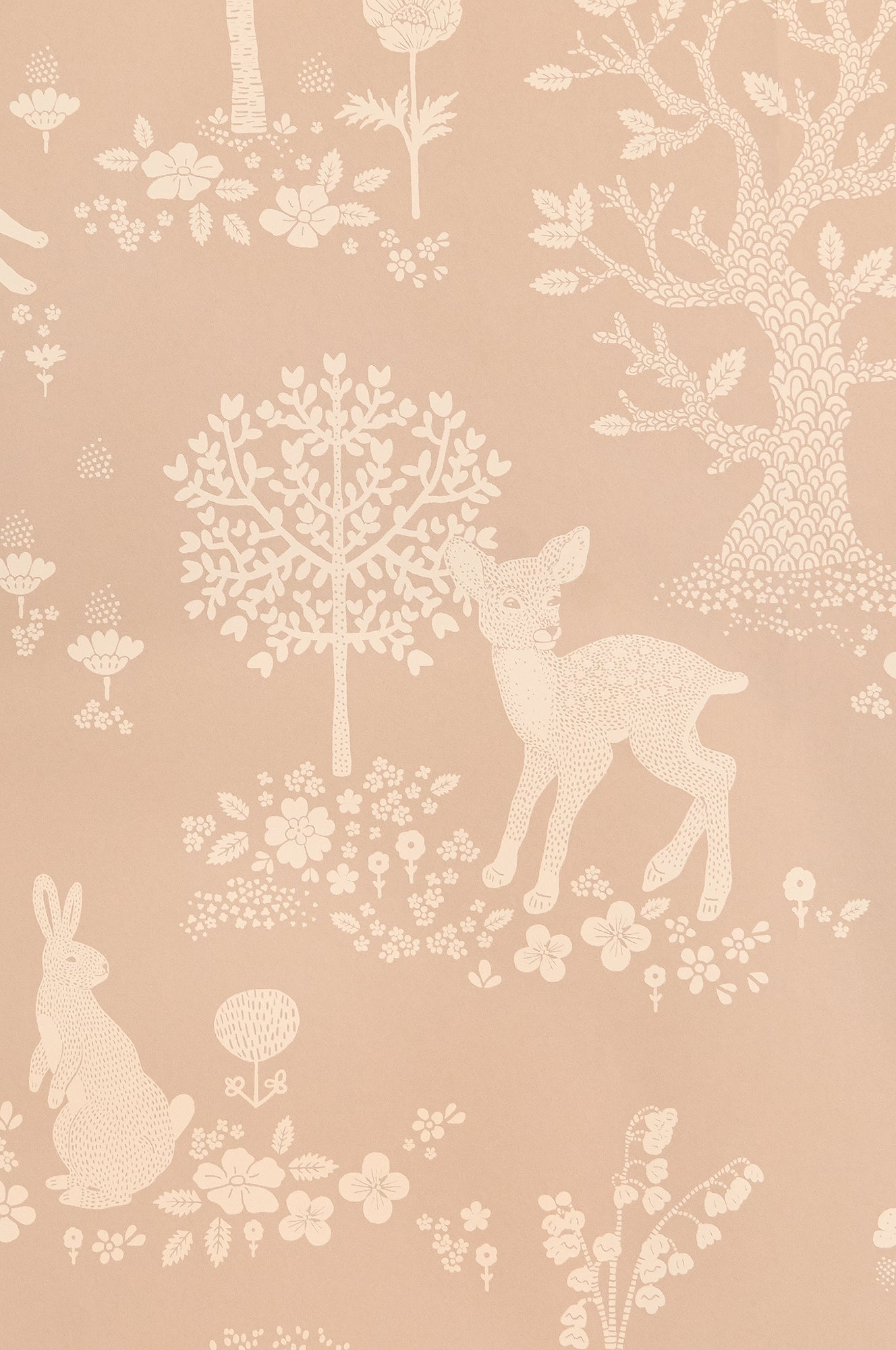 Summer Fields Wallpaper - Dusty Pink