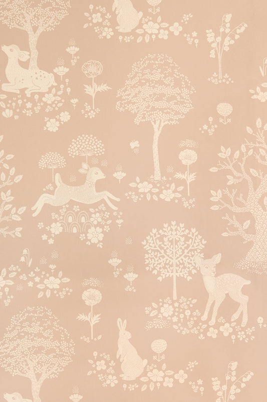Summer Fields Wallpaper - Dusty Pink