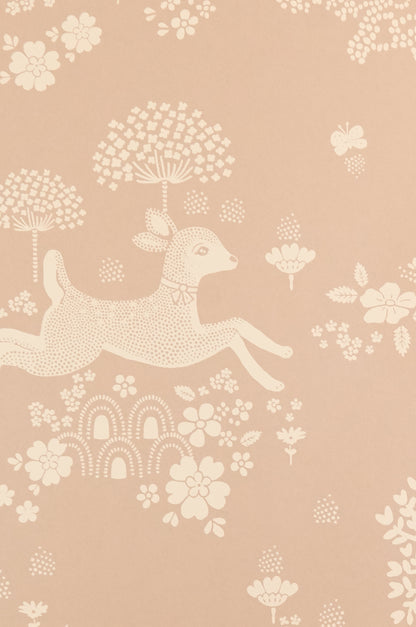 Summer Fields Wallpaper - Dusty Pink