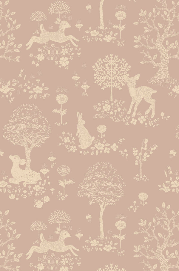 Sample - Summer Fields Wallpaper - Lilac