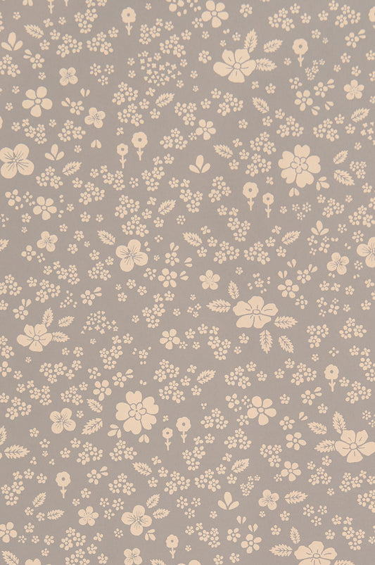Flora Dreams  Wallpaper - Dusty Blue