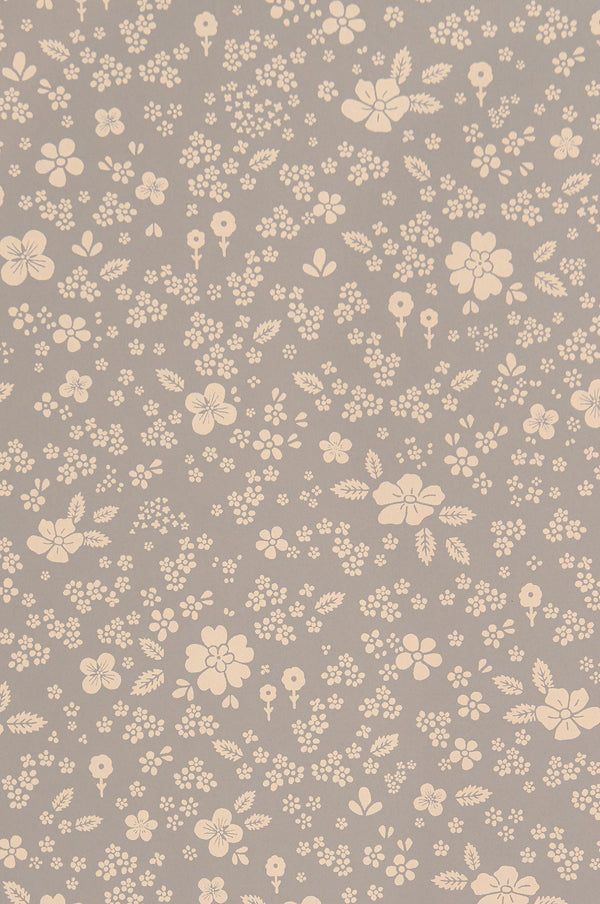 Sample - Flora Dreams  Wallpaper - Dusty Blue