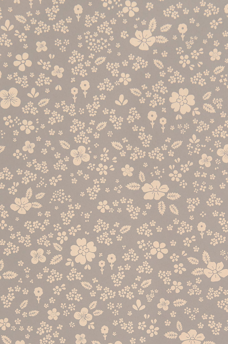 Sample - Flora Dreams  Wallpaper - Dusty Blue
