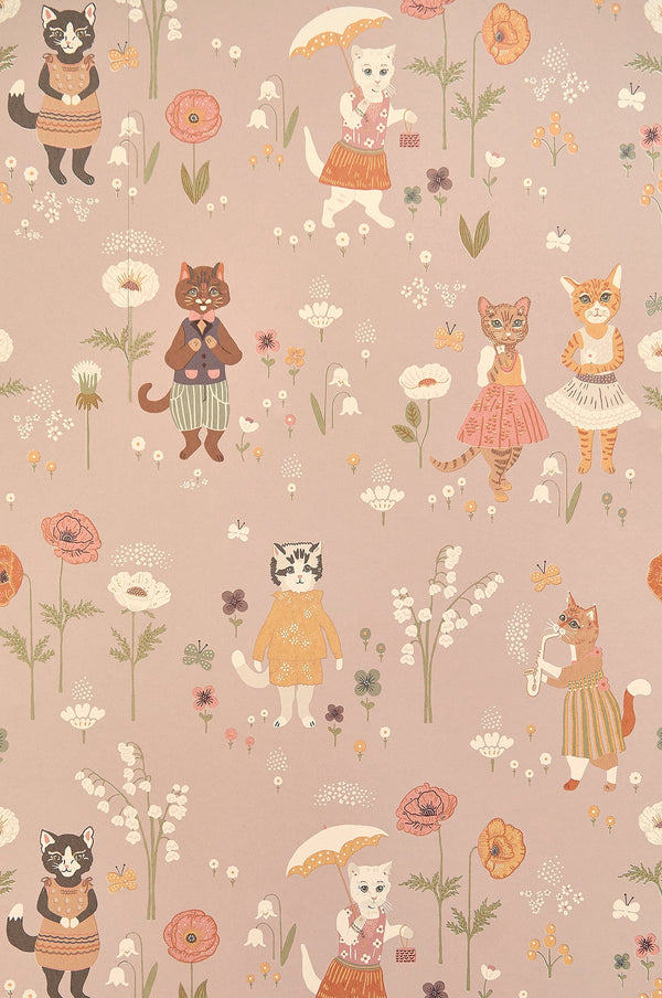 Sample - Catwalk Wallpaper - Lilac