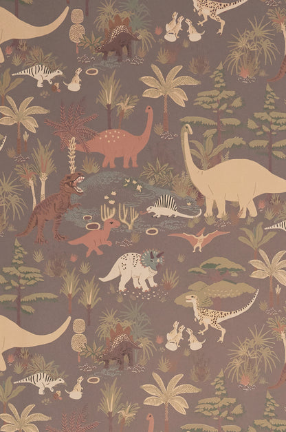 Dino Wallpaper - Evening Grey