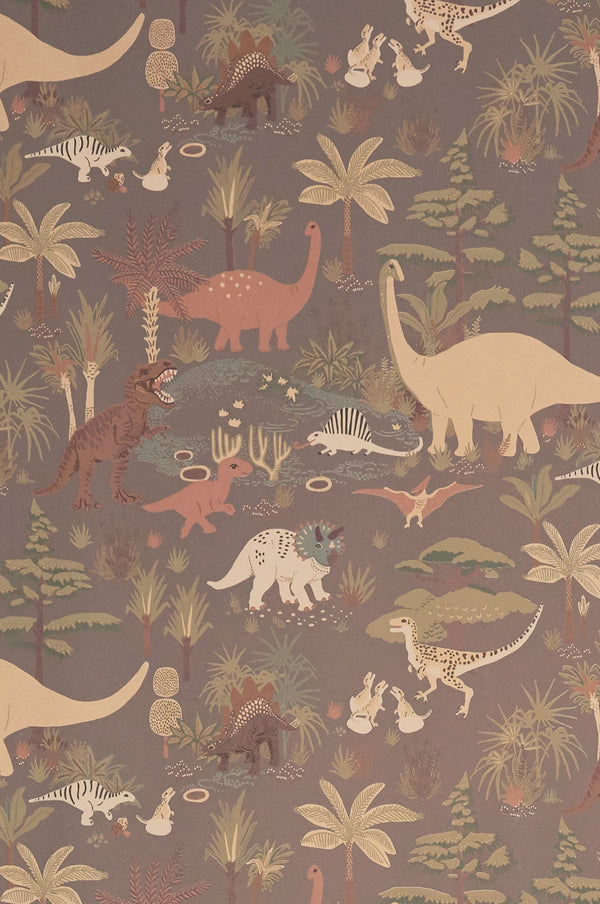 Sample - Dino Wallpaper - Evening Grey