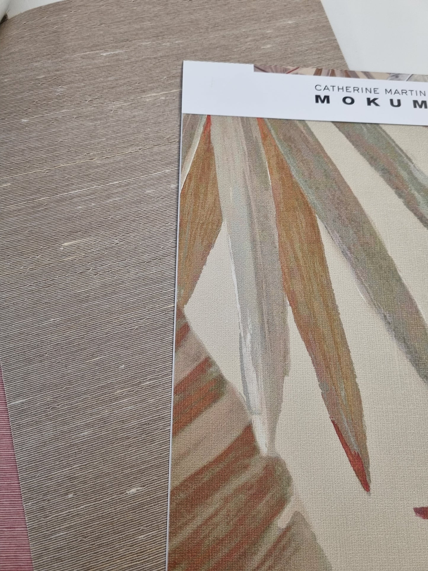 Pure Silk Wallpaper - Apricot Swirl