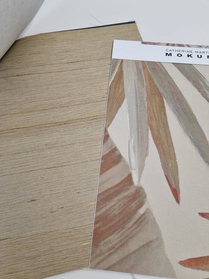 Pure Silk Wallpaper - Apricot Swirl
