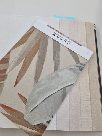 Pure Silk Wallpaper - Apricot Swirl