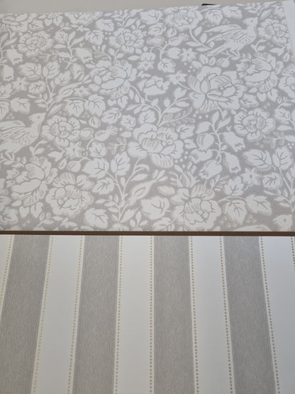 Jenny - Nightingale Wallpaper - Grey