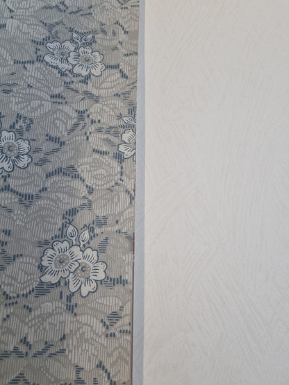 Gysinge Flower Motifs Wallpaper - Blue