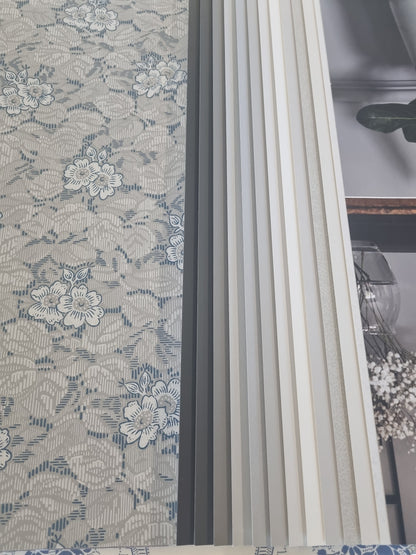 Gysinge Flower Motifs Wallpaper - Blue
