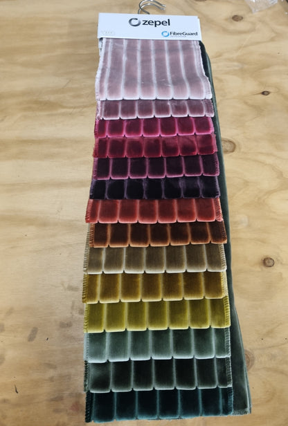 Cordial Velvet Upholstery Fabric (FibreGuard) - 30 Colours