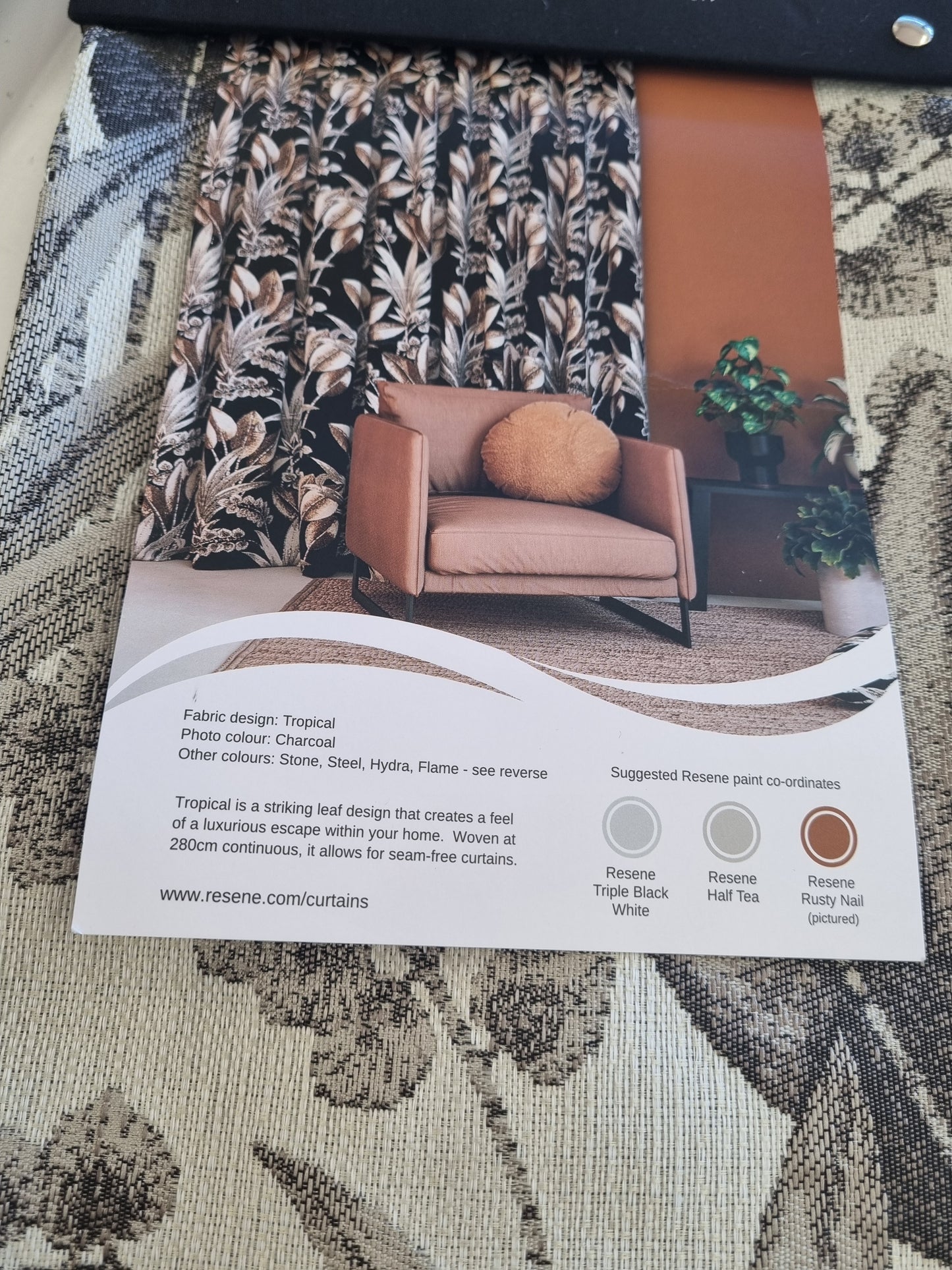 Tropical Wide Width Drapery Fabric