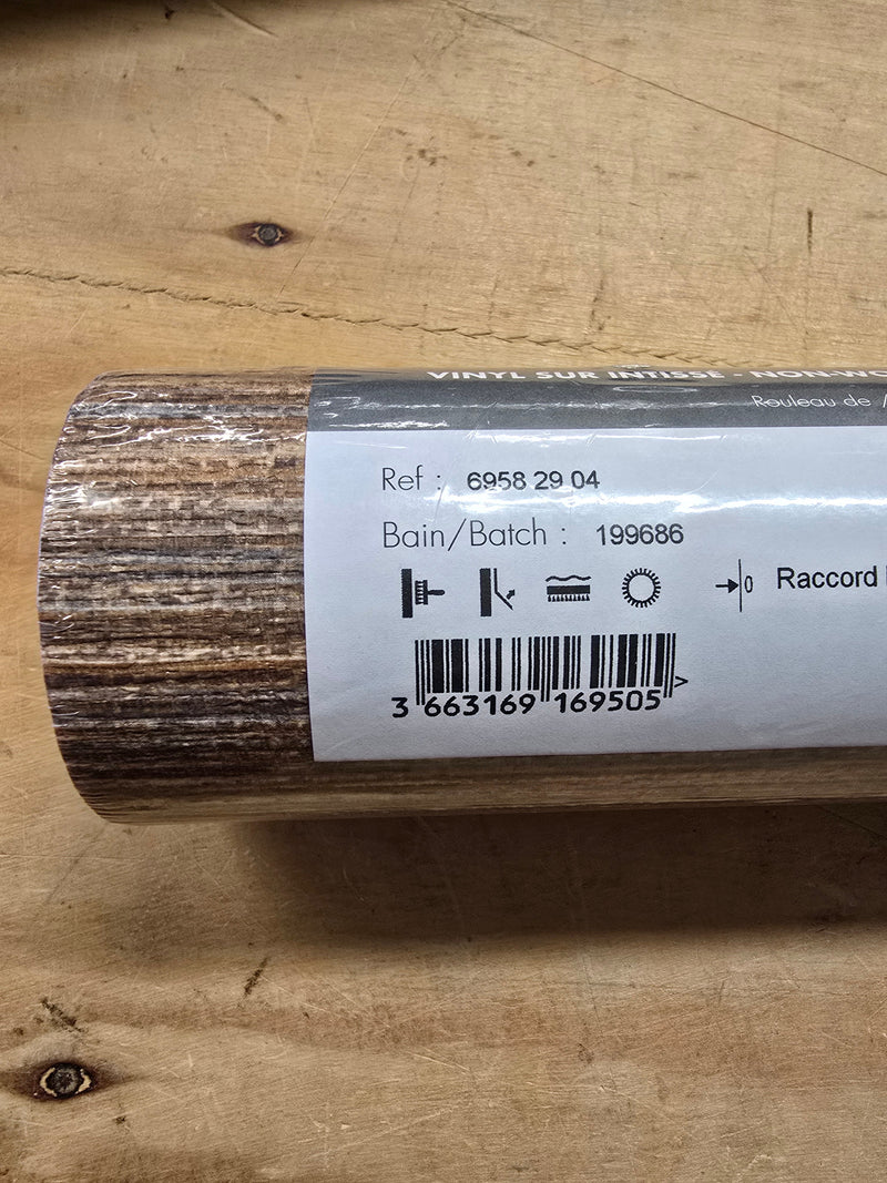 Wara Faux Grasscloth Wallpaper - Discontinuing - Marron 78 Left
