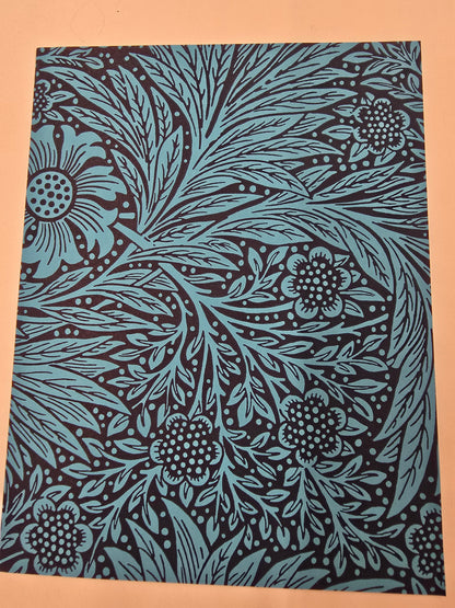 Marigold Wallpaper - Bright + Navy